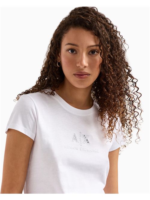 t-shirt woman white ARMANI EXCHANGE | XW000386AF10354/U0002